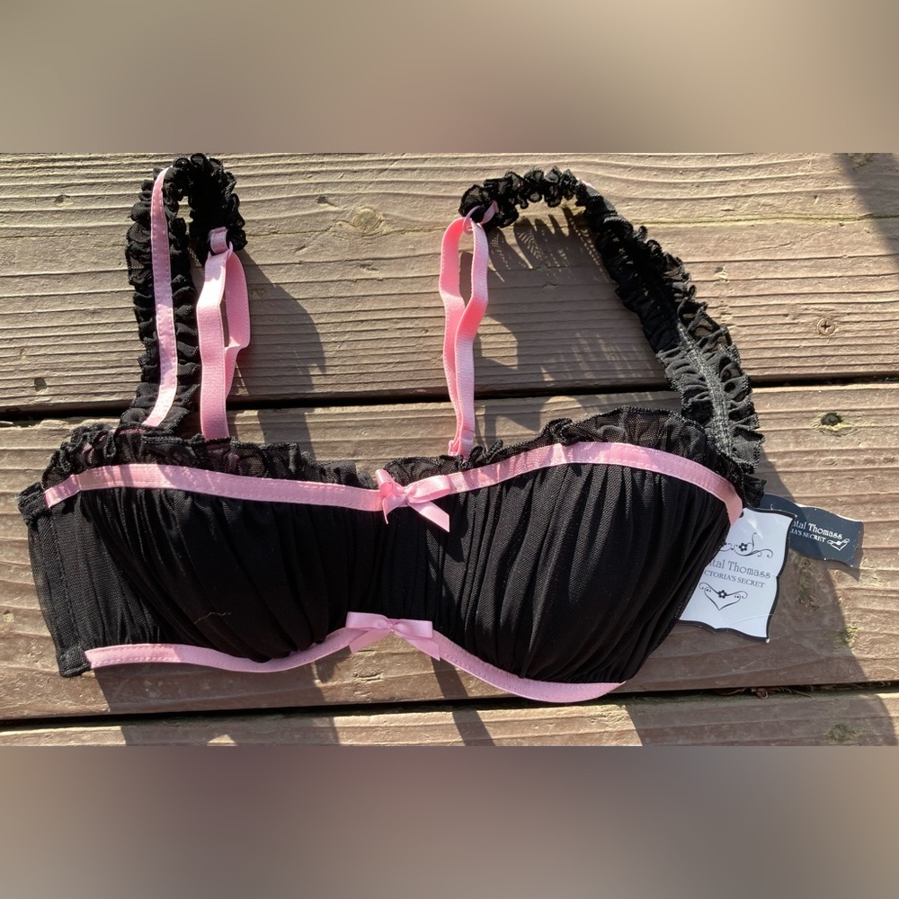 NWT Chantal Thomass Victoria’s Secret Bra 36C FRENCH 90s Balconette French Maid